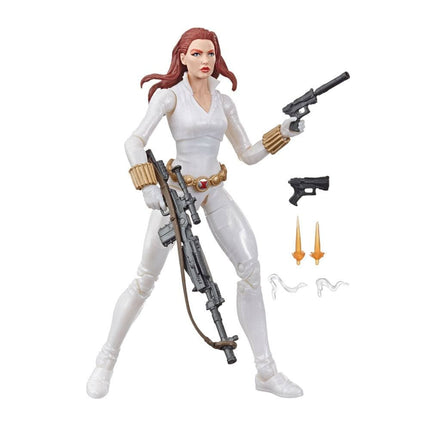 Black Widow White Suit Marvel Legends Figura de Acción   15 cm Hasbro